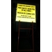 A-Frame Construction Sandwich Board Solid Steel Flag Sign Stand